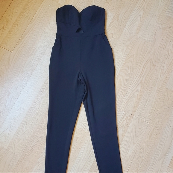 Windsor Woman's Size S Black Strapless Jumpsuit. - Picture 2 of 10